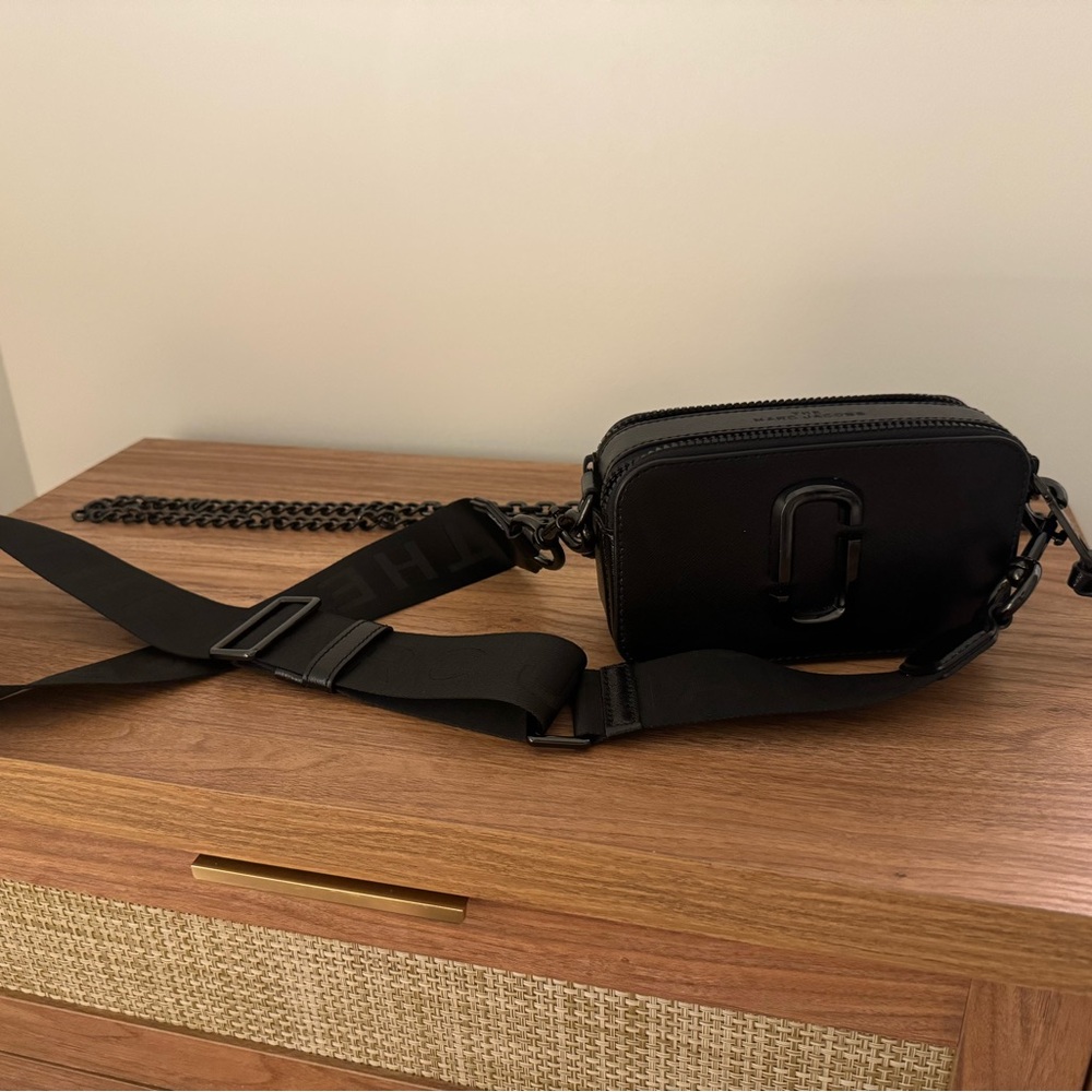 Marc Jacobs Black Crossbody Bag! 2 straps included